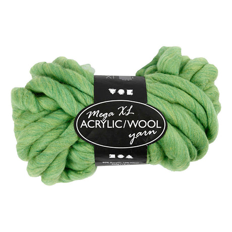 Creativ Company XL Yarn fra Acryl - Lime Groen, 15m