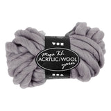 Creativ Company XL garn fra Acryl - Gray, 15m