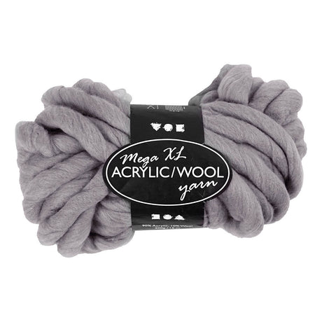 Creativ Company XL garn fra Acryl - Gray, 15m