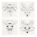 Creativ Company Canvas med dyreprint, 4 ..