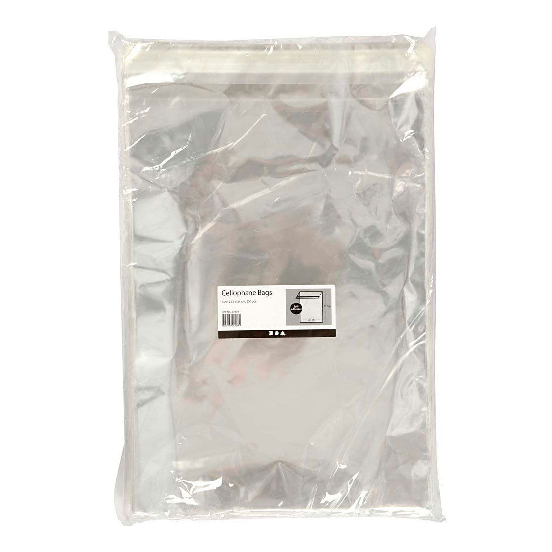 Creativ Company Cellophan Bags 31.2x22.5 cm, 200.