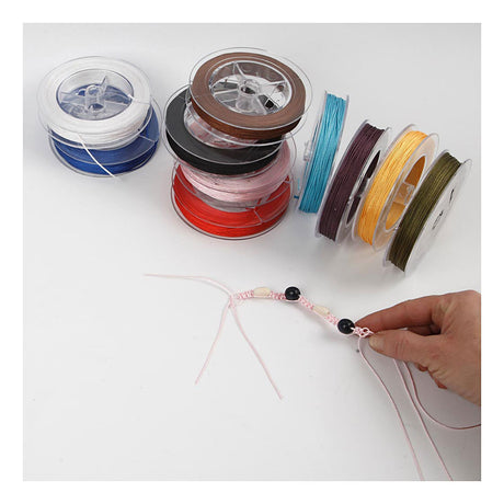 Creativ virksomhed https: www.cchobby.nl polyester-cord-thickness-1-mm-diverse-colors-10x50-m-1-box