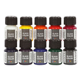 Creativ Company Glass Color Transparent Glass Paint Color, 10x30ml