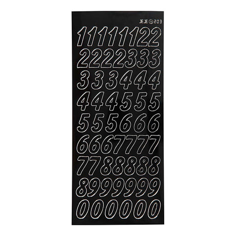 Creativ Company klistermærker store figurer sort, 1 ark