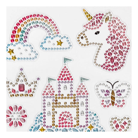 Creativ Company Diamant Stickers Unicorn, 1 ark