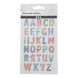Creativ Company Diamant Stickers Alphabet, 1 ark