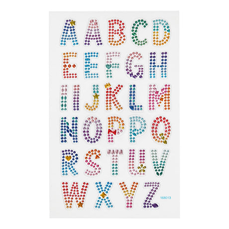 Creativ Company Diamant Stickers Alphabet, 1 ark