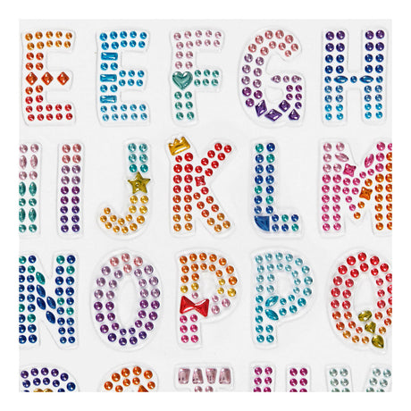 Creativ Company Diamant Stickers Alphabet, 1 ark