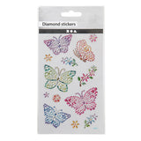 Creativ Company Diamant Stickers sommerfugl, 1 ark