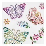 Creativ Company Diamant Stickers sommerfugl, 1 ark