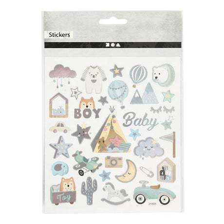 Creativ Company klistermærker baby dreng, 1 ark