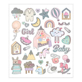 Creativ Company klistermærker baby pige, 1 ark