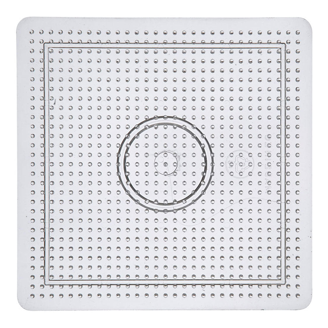 Creativ Company String Beading Sign Square Clear, 14,5 x 14,5 cm