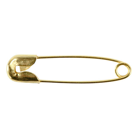 Creativ firma sikkerhedsnåle l: 22 mm tykkelse 0 6 mm guld 100 stk