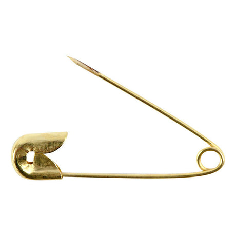 Creativ firma sikkerhedsnåle l: 22 mm tykkelse 0 6 mm guld 100 stk