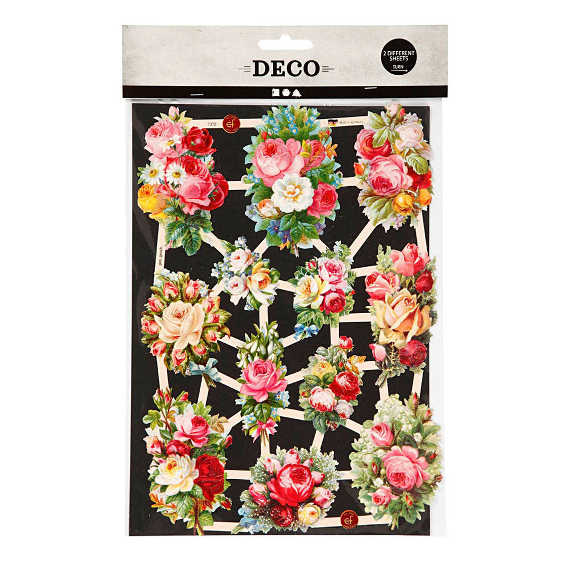 Creativ Company Vintage Pictures Spring Flowers, 2 Sheets