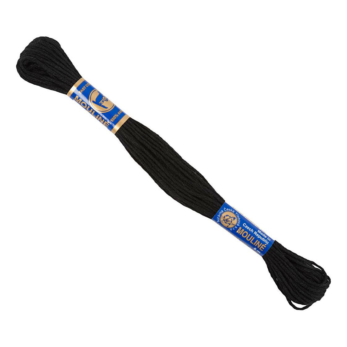 Creativ firma broderitråd sort, 8m