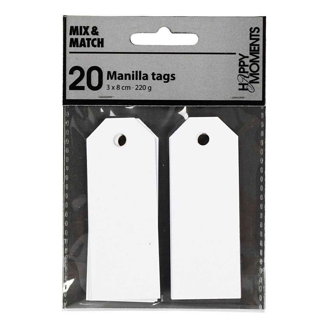 Creativ virksomhed https: www.cchobby.nl manilla-labels-size-3x8-cm-220-gr-white-20-piece-1-box