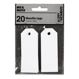 Creativ virksomhed https: www.cchobby.nl manilla-labels-size-3x8-cm-220-gr-white-20-piece-1-box