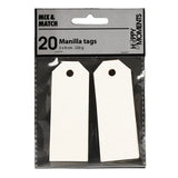 Creativ Company Manilla mærker Off-White, 20 ..