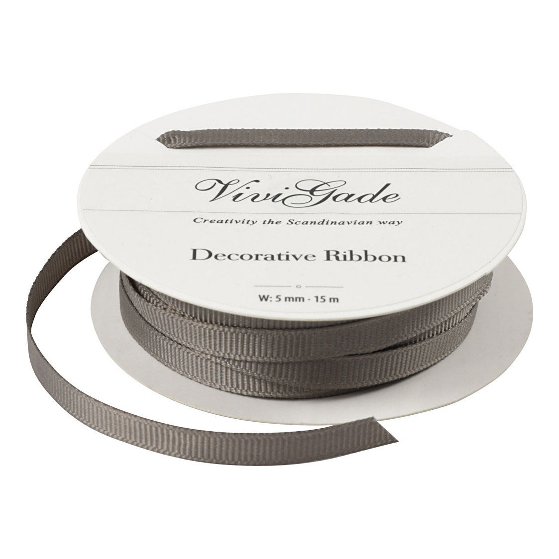 Creativ Company Decoration Lint Grey, 15m