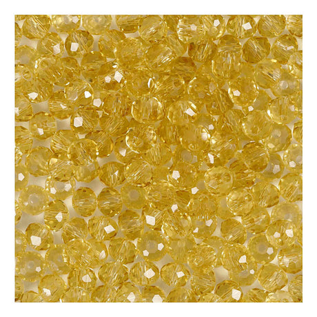 Creativ Company Facet Beads Yellow, 45 ..