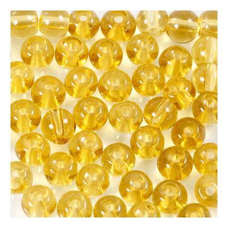 Creativ Company Glass Perles Yellow, 45th.