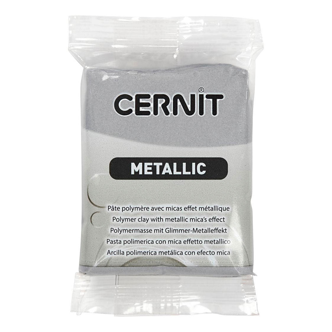 Creativ Company Cernit Montering Clay Silver, 56 gram