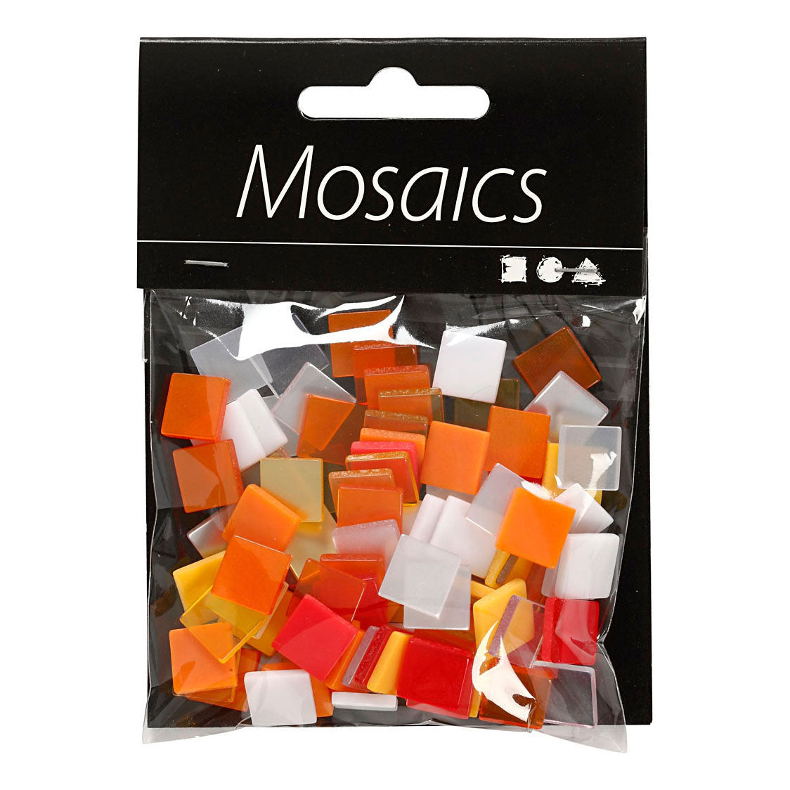 Creativ Company Mini Mosaic Red Orange 1x1mm, 25 gram