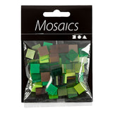 Creativ Company Mini Mosaic Green Glitter 10x10mm, 25 gram