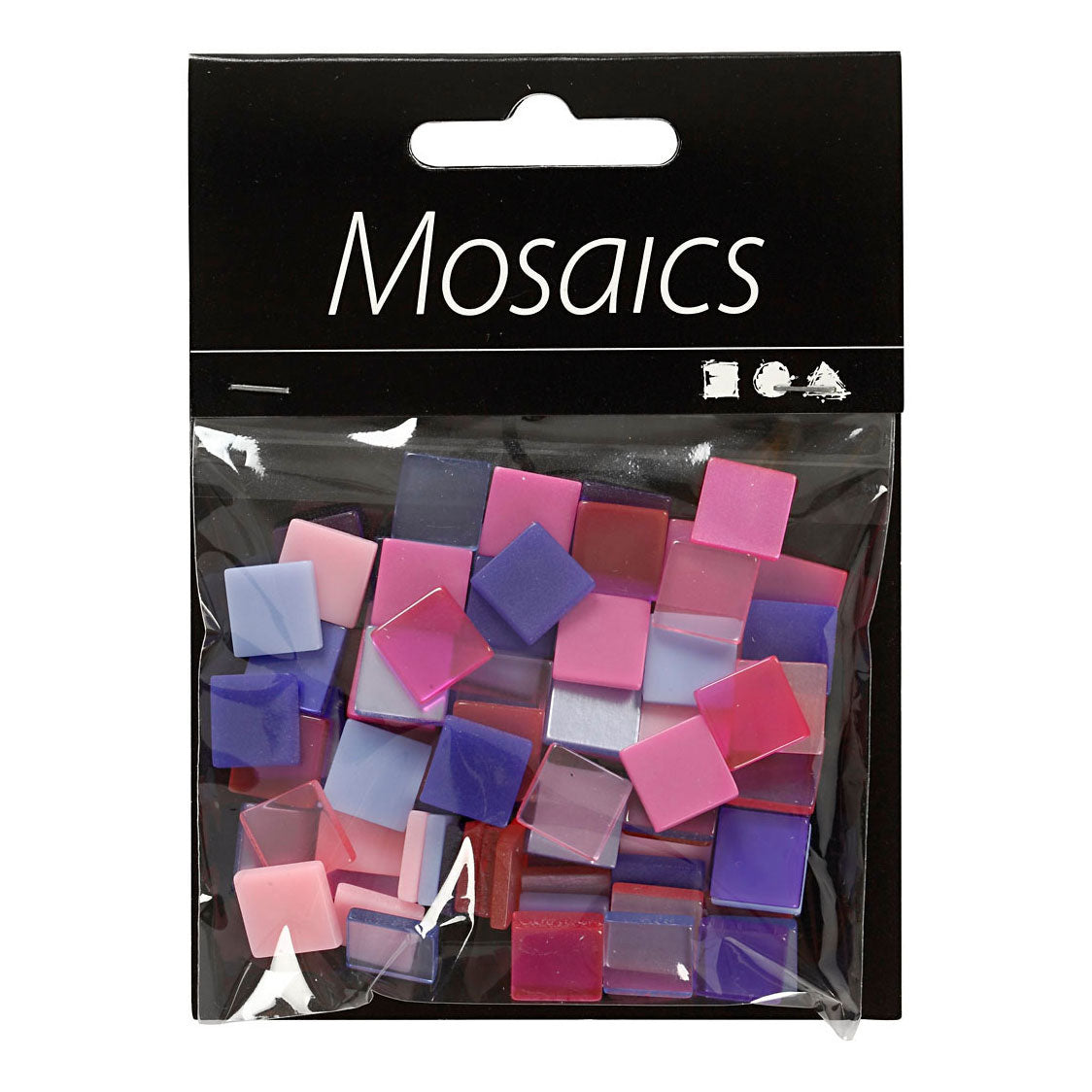 Creativ Company Mini Mosaic Purple 10x10mm, 25 gram