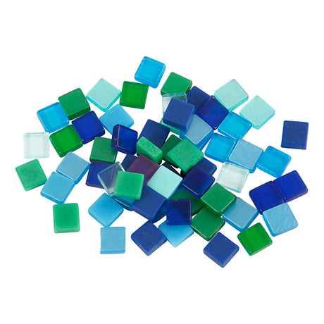 Creativ Company Mini Mosaic Blue Green 5x5mm, 25 gram