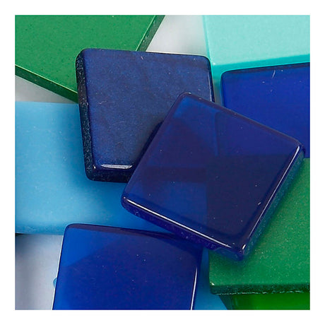 Creativ Company Mini Mosaic Blue Green 10x10mm, 25 gram