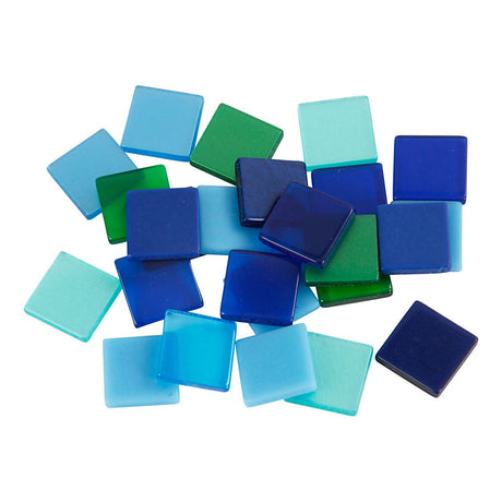 Creativ Company Mini Mosaic Blue Green 10x10mm, 25 gram