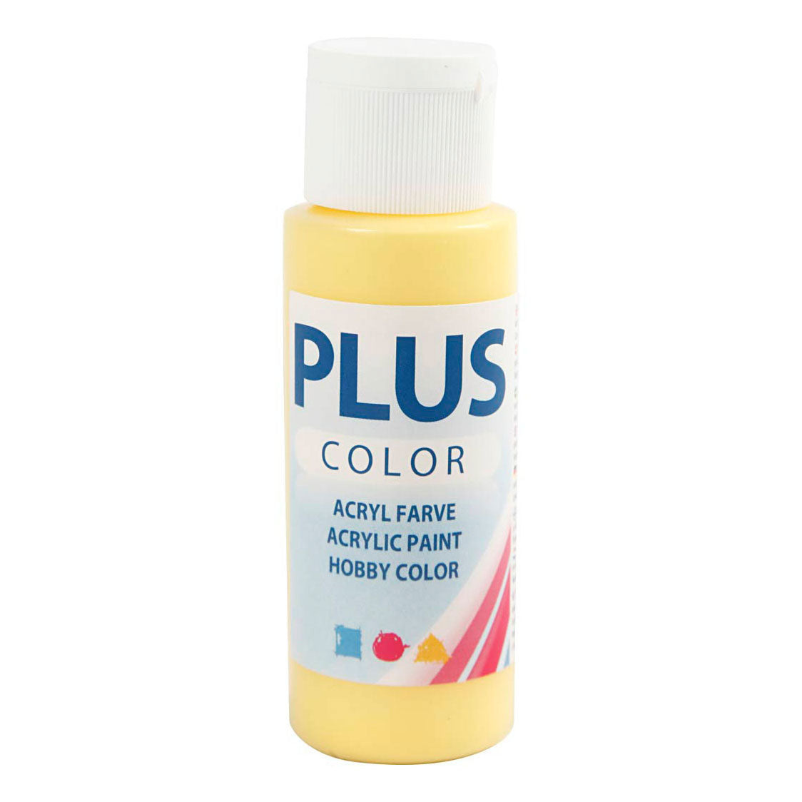 Creativ Company Plus Color Acryl Maling Primerosis gul, 60 ml