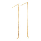 Creativ Company Earerings of Chain Gilded, 1 par