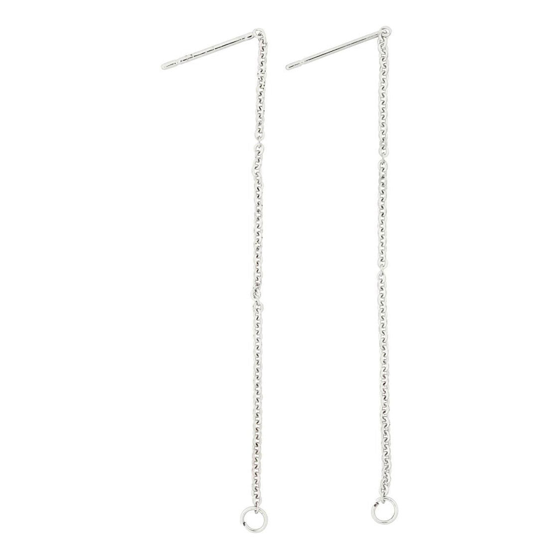 Creativ virksomhed https: www.cchobby.nl øreringe-from-chain-l-70-mm-silver-plated-1-pair