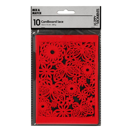 Creativ Company Pattern Carton Red, 10 ..