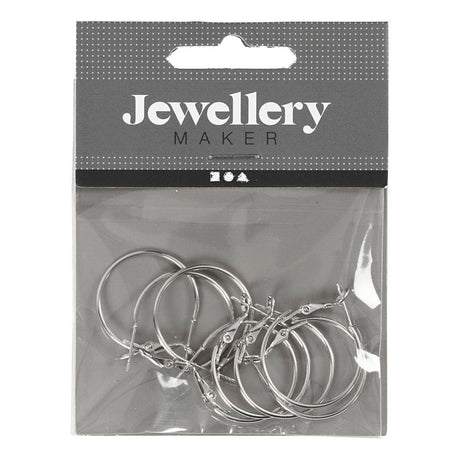 Creativ Company øreringe Silvered, 8 ..