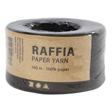 Creativ Company Paper Raffia garn sort, 100 m