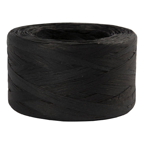 Creativ Company Paper Raffia garn sort, 100 m