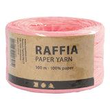 Creativ Company Paper Raffia garn lyserosa, 100 m