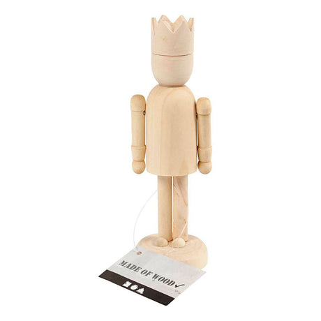 Creativ Company træfigur med krone, 13 cm