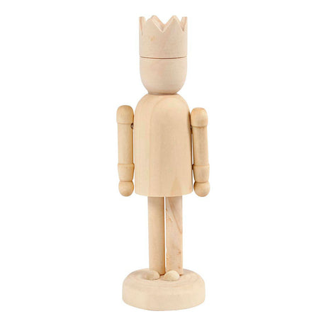 Creativ Company træfigur med krone, 13 cm