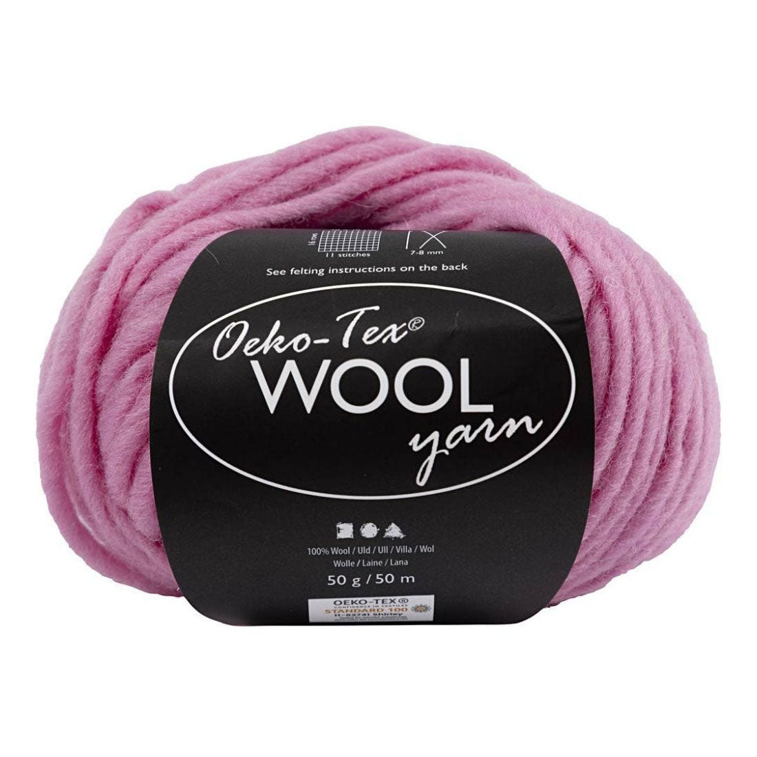 Creativ Company Wool garn lyserosa, 50 m