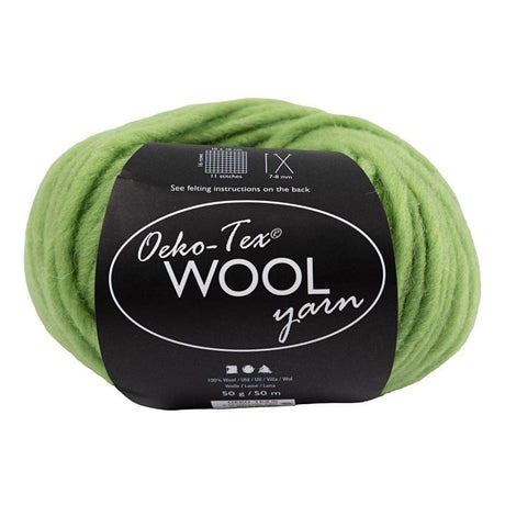 Creativ Company Wool Yarn Lime, 50m