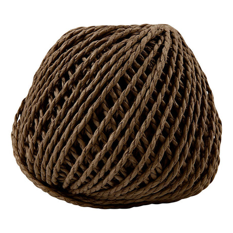 Creativ Company Paper Yarn mørkebrun, 40 m