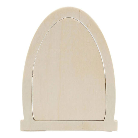 Creativ Company Wooden Miniature Door med hængsler, 13x10cm