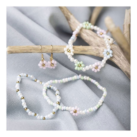 Creativ Company Mini Hobbyset Smykker Elastisk armbånd og ørering