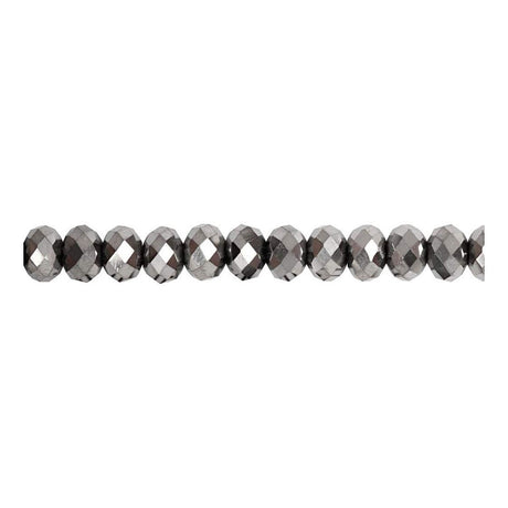 Creativ Company facet perler metallisk grå, 100 ..